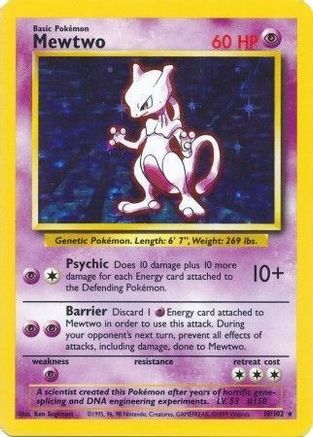 Mewtwo 10/102 - Base Set Holofoil