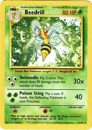Beedrill 17/102 - Base Set