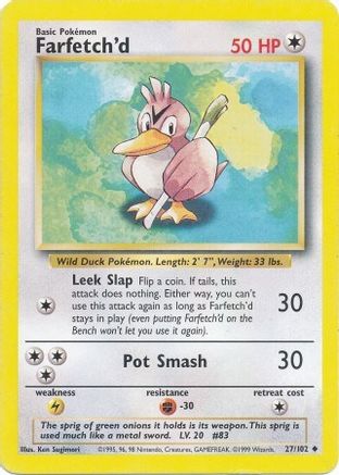 Farfetch'd 27/102 - Base Set