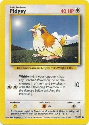 Pidgey 57/102 - Base Set