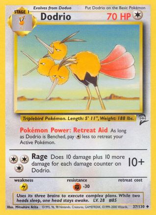 Dodrio 37/130 - Base Set 2