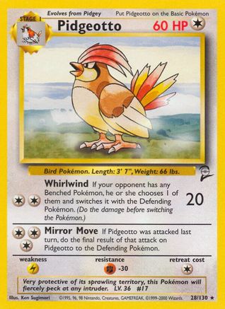 Pidgeotto 28/130 - Base Set 2