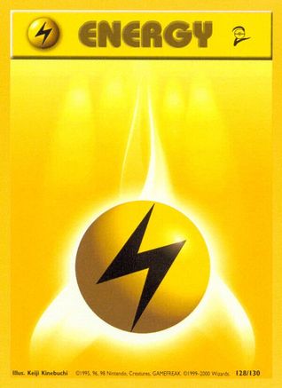 Lightning Energy 128/130 - Base Set 2