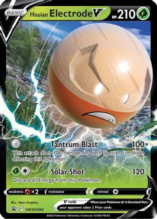 Hisuian Electrode V - SWSH294 SWSH294/307 - SWSH Sword & Shield Promo Cards Holofoil