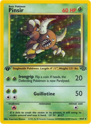 Pinsir (9) 9/64 - Jungle 1st Edition Holofoil