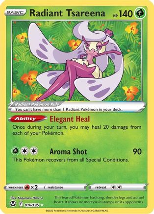 Radiant Tsareena 16/195 - SWSH12 Silver Tempest Holofoil