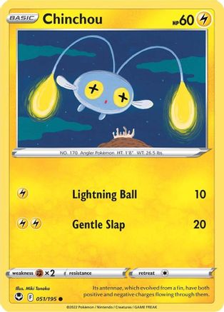 Chinchou 51/195 - SWSH12 Silver Tempest