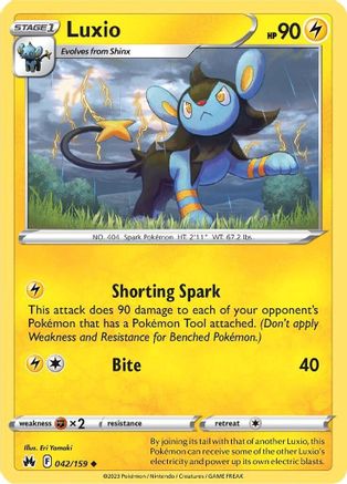 Luxio (42) 42/159 - Crown Zenith Reverse Holofoil