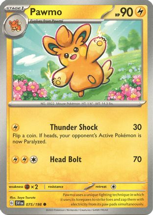 Pawmo 75 - SV01 Scarlet & Violet Base Set Reverse Holofoil
