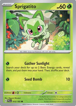 Sprigatito - 012/193 12 - SV02 Paldea Evolved