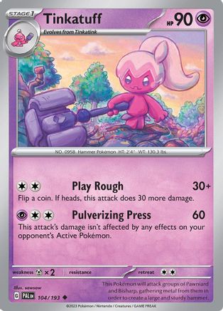 Tinkatuff - 104/193 104 - SV02 Paldea Evolved