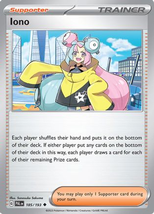 Iono - 185/193 185 - SV02 Paldea Evolved Reverse Holofoil