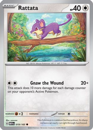 Rattata 19 - SV Scarlet & Violet 151 Reverse Holofoil