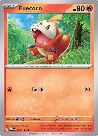 Fuecoco - 034/193 (Summer 2023 Collector Chest) 34 - Miscellaneous Cards & Products Holofoil