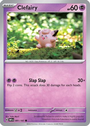 Clefairy 81 - SV03 Obsidian Flames