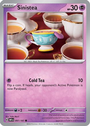 Sinistea 97 - SV03 Obsidian Flames Reverse Holofoil