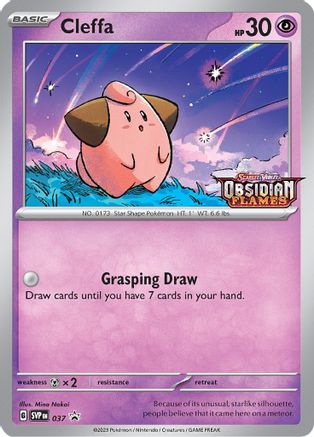 Cleffa - 037 (Prerelease) 37 - SV Scarlet & Violet Promo Cards Holofoil