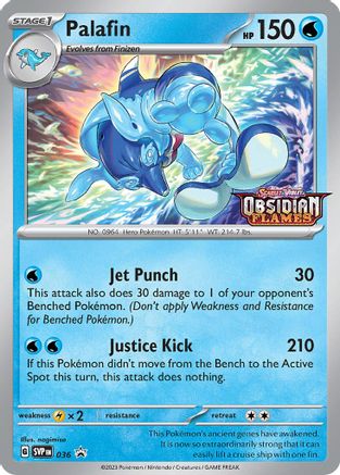 Palafin - 036 (Prerelease) 36 - SV Scarlet & Violet Promo Cards Holofoil