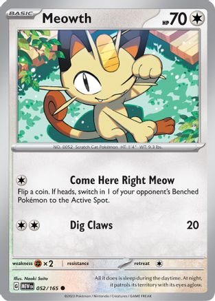 Meowth 52 - SV Scarlet & Violet 151