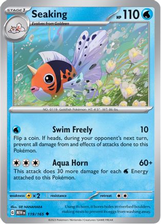 Seaking 119 - SV Scarlet & Violet 151 Reverse Holofoil
