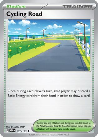 Cycling Road 157 - SV Scarlet & Violet 151 Reverse Holofoil