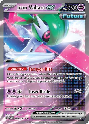 Iron Valiant ex - 089/182 89 - SV04 Paradox Rift Holofoil