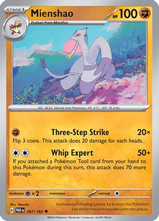 Mienshao - 097/182 97 - SV04 Paradox Rift Reverse Holofoil