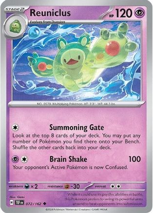 Reuniclus - 072/162 72 - SV05 Temporal Forces Reverse Holofoil
