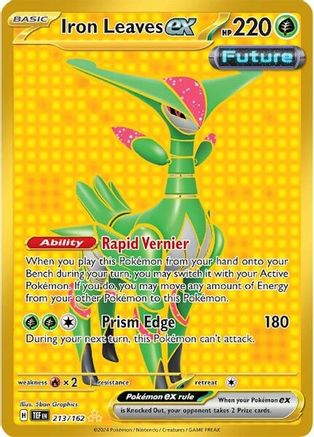 Iron Leaves ex - 213/162 213 - SV05 Temporal Forces Holofoil