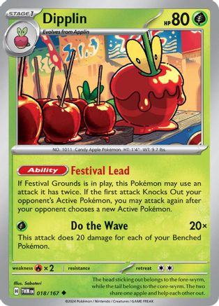 Dipplin - 018/167 18 - SV06 Twilight Masquerade Reverse Holofoil