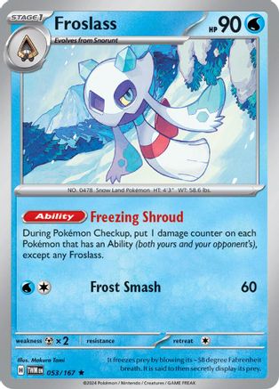 Froslass - 053/167 53 - SV06 Twilight Masquerade Reverse Holofoil