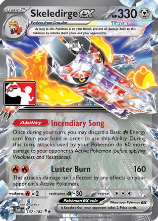 Skeledirge ex - 137 137 - Prize Pack Series Cards Holofoil