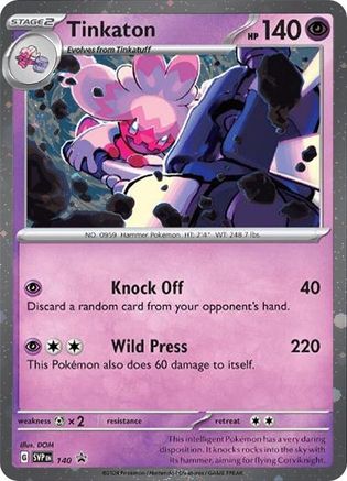 Tinkaton - 140 (Cosmo Holo) 140 - SV Scarlet & Violet Promo Cards