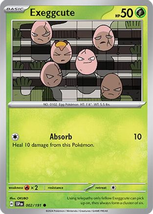 Exeggcute - 002/191 2 - SV08 Surging Sparks
