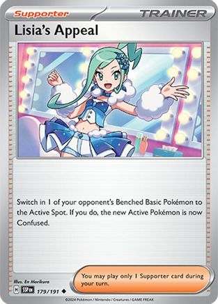 Lisia's Appeal - 179/191 179 - SV08 Surging Sparks Reverse Holofoil