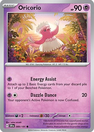 Oricorio - 089/191 89 - SV08 Surging Sparks Reverse Holofoil
