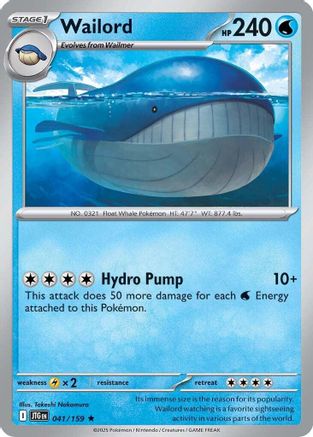 Wailord - 041/159 41 - SV09 Journey Together