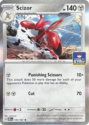 Scizor - 141/197 (Pokemon Gym Promo) 141 - Miscellaneous Cards & Products Holofoil