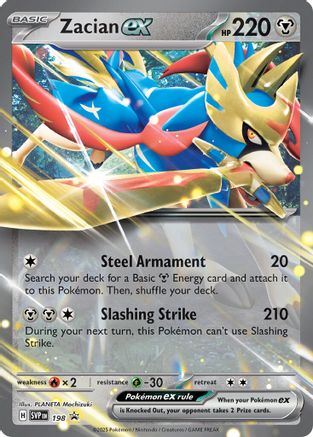 Zacian ex - 198 198 - SV Scarlet & Violet Promo Cards Holofoil
