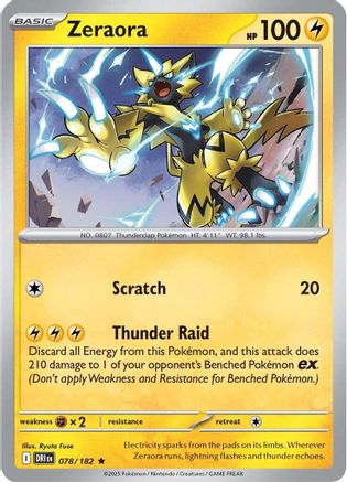 Zeraora 78 - SV10 Destined Rivals Holofoil