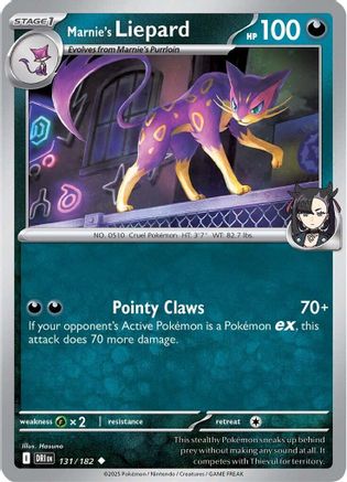 Marnie's Liepard 131 - SV10 Destined Rivals