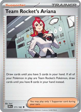 Team Rocket's Ariana - 171/182 171 - SV10 Destined Rivals Reverse Holofoil