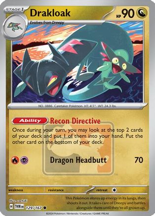 Drakloak 129 - League & Championship Cards Reverse Holofoil