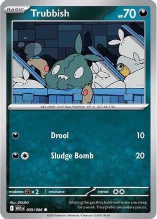 Trubbish - 056/086 56 - SV White Flare Reverse Holofoil