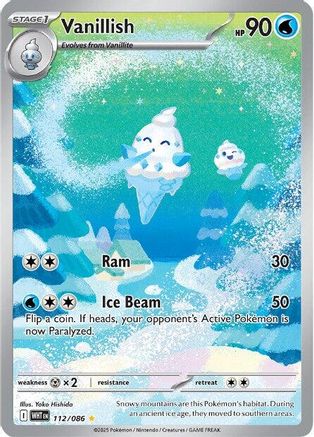 Vanillish - 109/086 109 - SV White Flare Holofoil