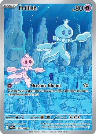 Frillish - 124/086 124 - SV White Flare Holofoil