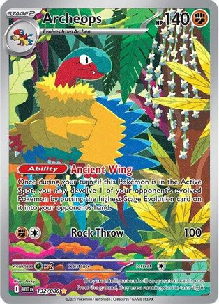 Archeops - 132/086 132 - SV White Flare Holofoil