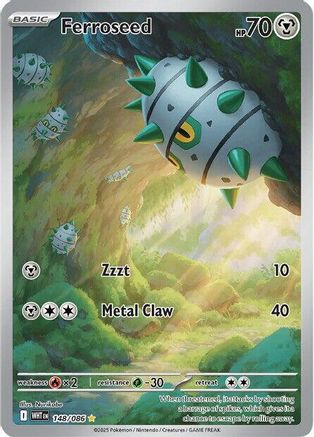 Ferroseed - 144/086 144 - SV White Flare Holofoil