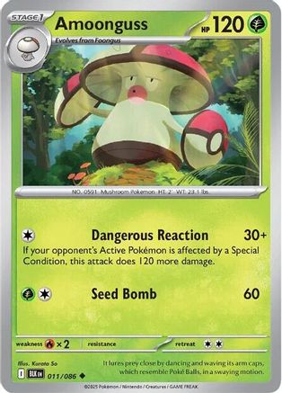 Amoonguss - 011/086 11 - SV Black Bolt Reverse Holofoil