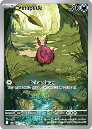 Venipede - 138/086 138 - SV Black Bolt Holofoil